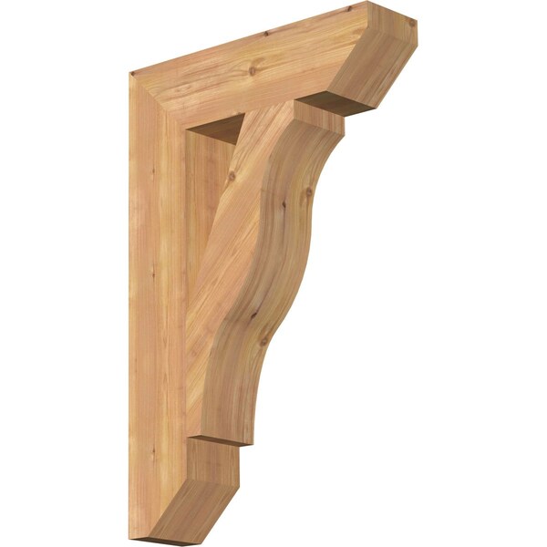 Ekena Millwork Funston Slat Smooth Bracket, Western Red Cedar, 5 1/2"W x 22"D x 34"H BKT06X22X34FST06SWR - main